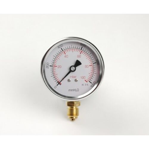 Gáznyomásmérő radiál M1/4" 0-60mbar d:63 mm